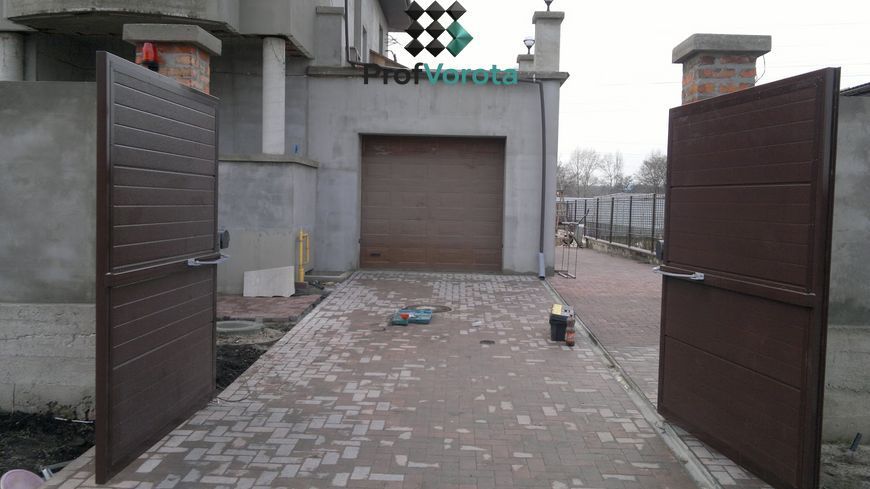 Ворота сендвичь-панель 00982 фото